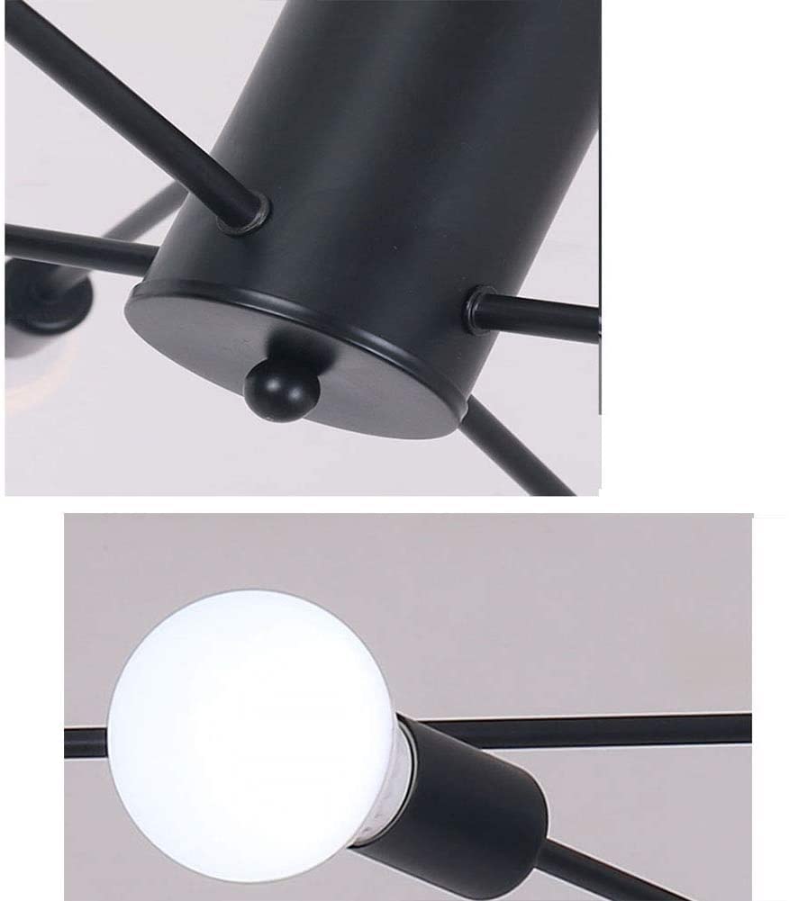 Amazon.com: ZXXDSGHUS Black Sputnik Chandelier 8-Lights Mid